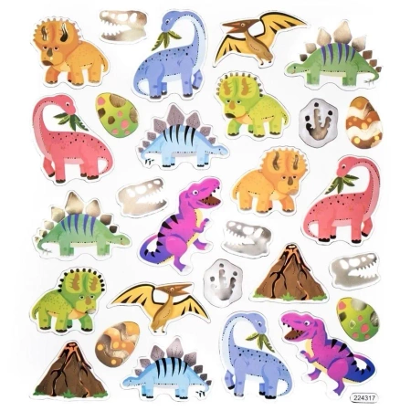 Naklejki dinozaury 28szt - Dalprint