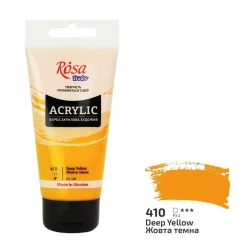 Farba akrylowa dark yellow 410 75ml - Rosa
