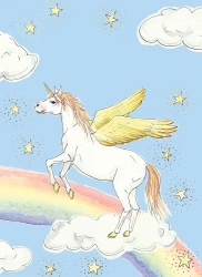 Karnet B6 Koń tęcza - Henry