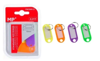 Zawieszki do kluczy 6szt kolorowe - MP Main Paper