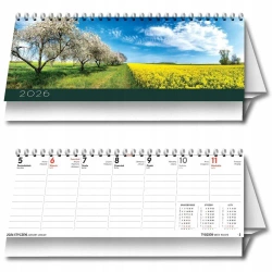 Kalendarz 2026 biurkowy poziomy - Evena