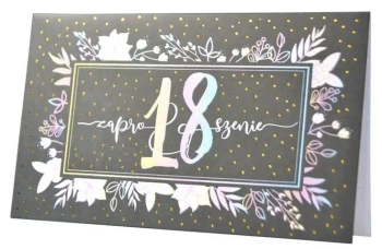 Zaproszenie ZP-009 Urodziny 18 (5szt.) - Kukartka