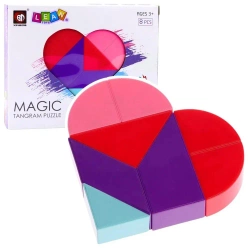 Klocki magnetyczne tangram układanka 8el - Leantoys