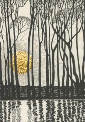 Karnet B6 brokat z kopertą Zachód słońca - Madame Treacle