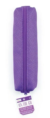 Piórnik dwustronny fioletowy - Kolorowe Baloniki
