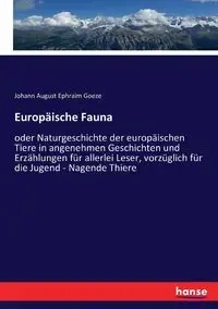 Europäische Fauna - August Goeze Johann Ephraim