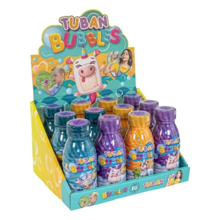 Bańki mydlane 250ml mix (12szt) TUBAN