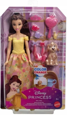 Disney Princess Bella i piesek Zestaw Kąpiel - Mattel