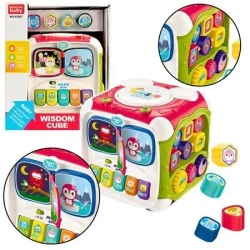 Kostka edukacyjna wielofunkcyjna bębenek - Leantoys