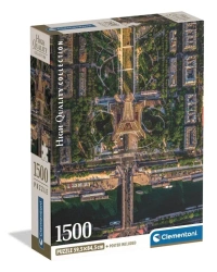 Puzzle 1500 Flying Over Paris - Clementoni