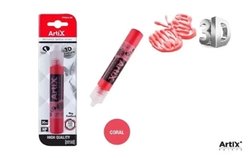 Farba strukturalna 3D koralowy 30ml - Artix