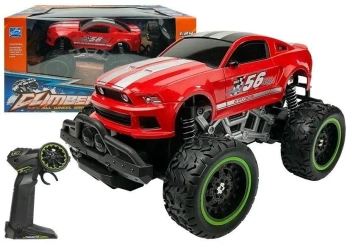 Auto zdalnie sterowane R/C 6.5 km/h czerwone - Leantoys