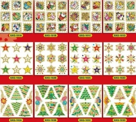 Naklejki z brokatem 11,5x11,5cm MIX - Brewis