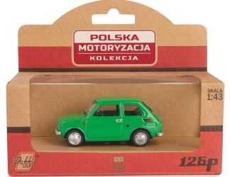 Kolekcja PRL Fiat 126p zielony - Daffi
