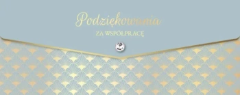 Karnet lux podziękowania za współpracę - Armin Style