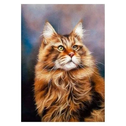 Mozaika diamentowa 5D - Kot 40x30cm - Titanum