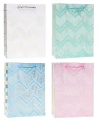 Torebka ozdobna 26x32x10cm hot-stamp mix ROZETTE