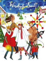 Karnet B6 BN zapachowy Kolędnicy - Henry