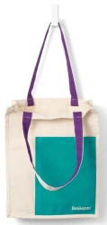 Bookaroo Torba bawełniana Turquoise&Purple - IF