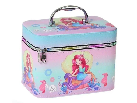 Kuferek L z lusterkiem na zamek 23x18x15cm - ADAR