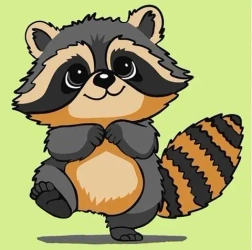 Malowanie po numerach - Enotik 25x25cm - Qbee