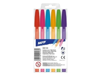 Długopis Tika 107 Fluo zestaw 6 kolorów - MFP