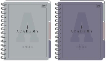 Kołozeszyt A5/100K kratka Academy mix - INTERDRUK