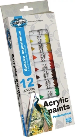 Farby akrylowe 12 kolorów 12ml - Centrum
