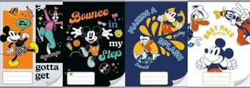 Zeszyt A5/16K linia potrójna kol, Mickey (20szt) - Beniamin