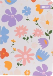 Notes szyty A6/32K kratka Bloom pastel HAPPY COLOR - GDD