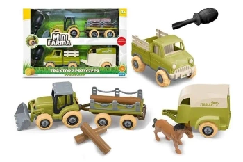 Mini farma traktor z przyczepą do skręcania - Artyk