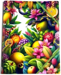Teczka A4+ plastikowa z gumką Dżungla - Fresh