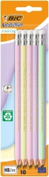 Ołówek BIC Evolution Pastel z gumką blister 10 szt.