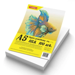 Papier kredowy powlekany A5 150 g/m silk 100 ark - Tobby
