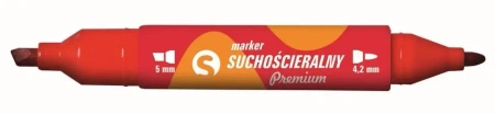 Marker suchoś. czerw. 2 końcówki (12szt.) KM504-C2 - Tetis