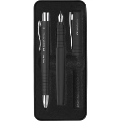 Zestaw prezentowy Poly pióro B + długopis czarny - Faber Castell