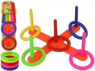 Rzut do celu kolorowe obręcze - Leantoys