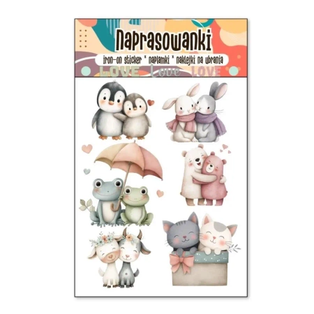 Naprasowanki Termo Naklejki na Ubrania Miłość - Cass film