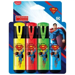 Zakreślacz Superman Fluo 4szt MAPED