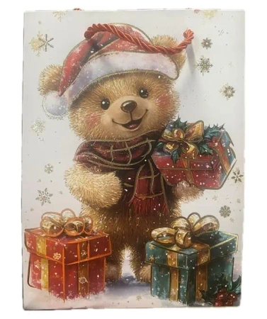 Torebka prezentowa S Boże Narodzenie mix - Rozette