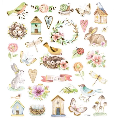 Naklejki powiew wiosny 31szt - Dalprint dpCraft