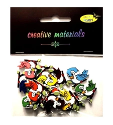 Guziki ozdobne Ptaszki 2 25x15mm 15szt - Galeria Hobby