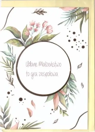 Karnet B6 Ślub cytat - Dzika róża - Henry