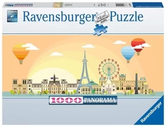 Puzzle 1000 Panoramiczne Paryż - Ravensburger