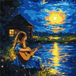 Malowanie po numerach - Dźwięki w ciemności - Ideyka