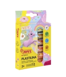 Plastelina pastelowa 6 kolorów po 15g - JOVI