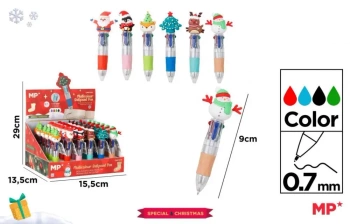 Długopis 4-kolorowy Fantasy świąteczny (36szt) - MP Main Paper