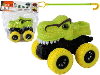 Terenówka pchacz Tyranozaur zielony - Leantoys