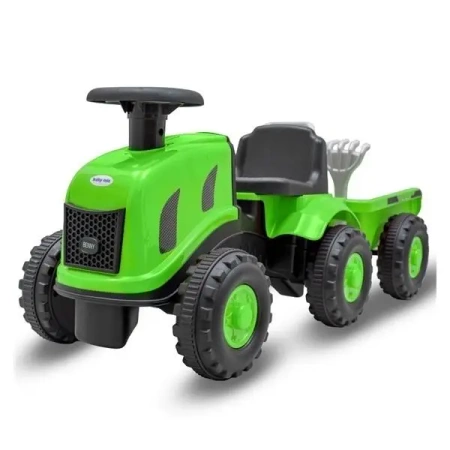 Jeździdełko traktor z przyczepą Benny zielony - Baby Mix
