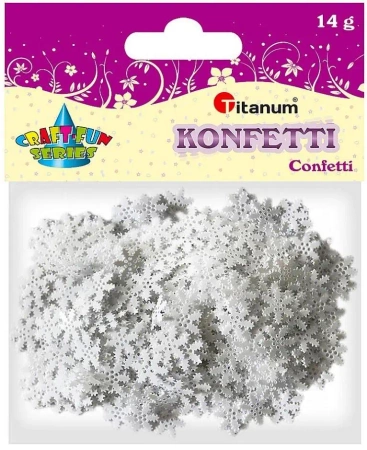 Konfetti płatki śniegu 14g - Titanum